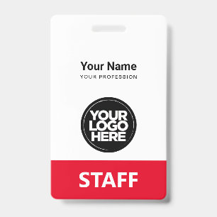 Badge Logo employé Étiquette de personnel identique à l'