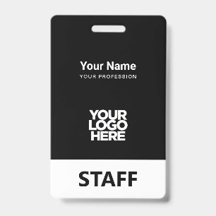Badge Logo employé Étiquette de personnel identique à l'