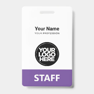 Badge Logo employé Étiquette de personnel identique à l'