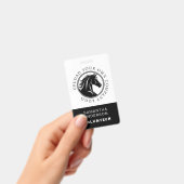 Badge Logo équestre du cheval Volontaire Employé Code QR (Manuel / portable)