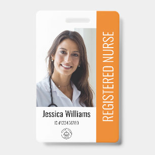 Badge Logo et ID photo des employés de l'hôpital