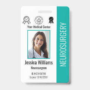 Badge Logo et ID photo des employés de l'hôpital