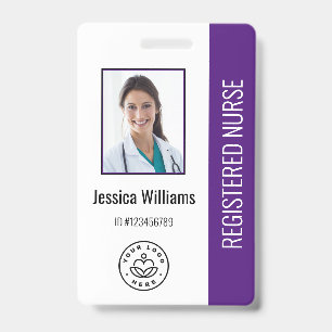 Badge Logo et ID photo des employés de l'hôpital