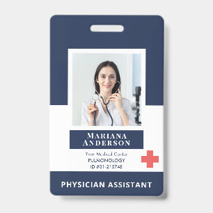 Badge Logo et photo personnalisés de l'employé de l'hôpi