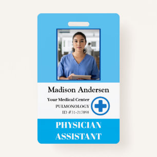 Badge Logo et photo personnels des employés de l'hôpital