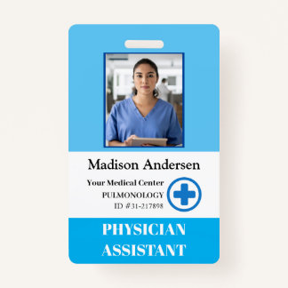 Badge Logo et photo personnels des employés de l'hôpital