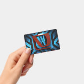 Badge Logo Fierce Netflix sur Arrière - plan noir et ble (À main)