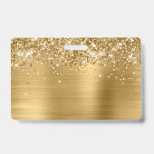 Badge Logo Glittery Gold Foil (Arrière)