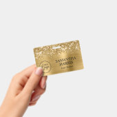 Badge Logo Glittery Gold Foil (Manuel / portable)