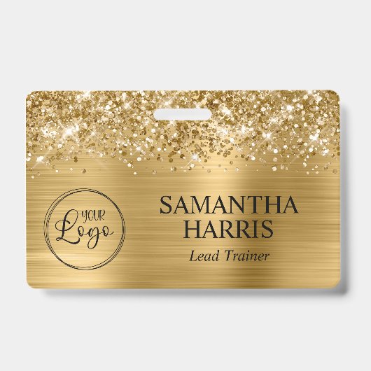 Badge Logo Glittery Gold Foil (Avant)