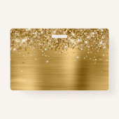 Badge Logo Glittery Gold Foil (Dos)