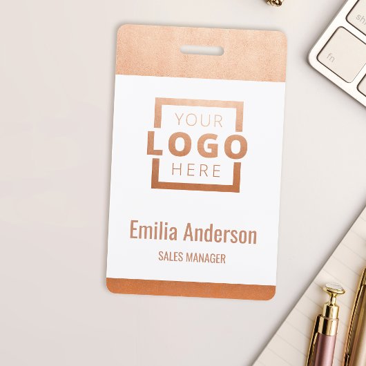 Badge Logo Gold du Rose professionnel personnalisé Code-