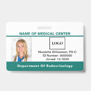 Badge Logo médical employé personnalisé identification s