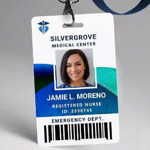 Badge Logo Médicale Clinique Hôpital Photo moderne ID in