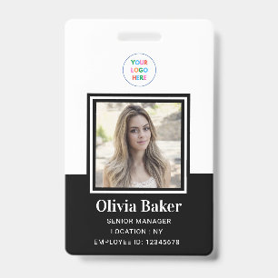 Badge Logo minimaliste de l'entreprise noire Sécurité de