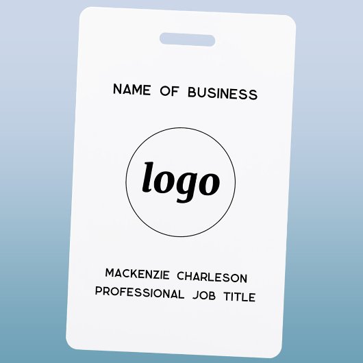 Badge Logo Nom Commercial Professionnel