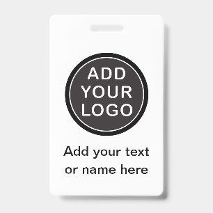 Badge Logo ou photo personnalisé nom de l'employé id