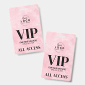 Badge Logo Pass All Access VIP Événement (Avant & arrière)