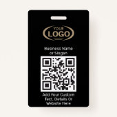 Badge Logo Personnalisé De L'Analyseur De Code QR Pour N (Devant)
