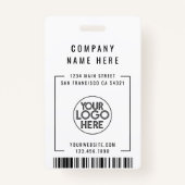 Badge Logo personnalisé d'entreprise professionnelle mod (Dos)