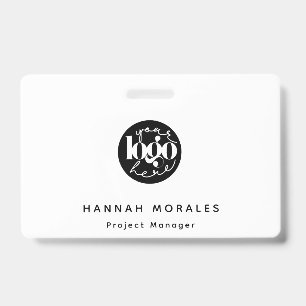 Badge Logo personnalisé minimaliste professionnel
