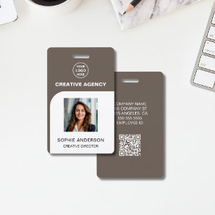 Badge Logo personnalisé moderne Photo Employé Personnel