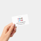 Badge Logo personnalisé nom de l'employé titre blanc ID  (Manuel / portable)