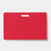 Badge Logo personnalisé nom de l'employé titre rouge et (Arrière)