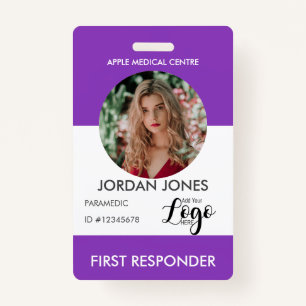 Badge logo personnalisé personnel de l'entreprise Identi