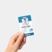Badge Logo personnalisé Photo de l'employé Nom Infirmièr (Manuel / portable)
