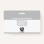 Badge Logo personnalisé Sécurité de la compagnie de phot (Dos)