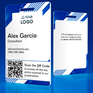 Badge Logo personnel de l'entreprise personnalisée et co