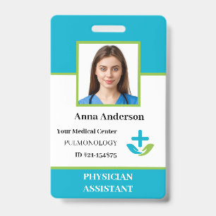 Badge Logo personnel de l'hôpital personnalisé et ID pho