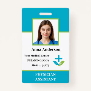 Badge Logo personnel de l'hôpital personnalisé et ID pho