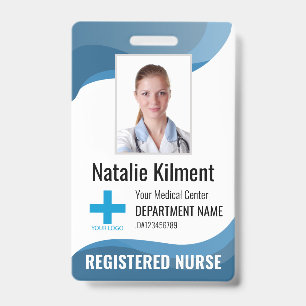 Badge Logo personnel de l'hôpital personnalisé Photo et