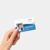 Badge Logo photo de l'employé Modèle moderne Nom de l'in (Handheld)