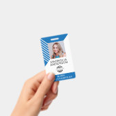 Badge Logo photo de l'employé personnalisé Code à barres (Manuel / portable)