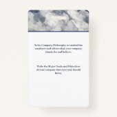 Badge Logo photo de l'employé Personnalisé de l'entrepri (Dos)