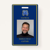 Badge Logo photo de l'employé sur mesure (Devant)