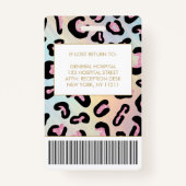 Badge Logo photo Holographique poster de animal Identifi (Dos)