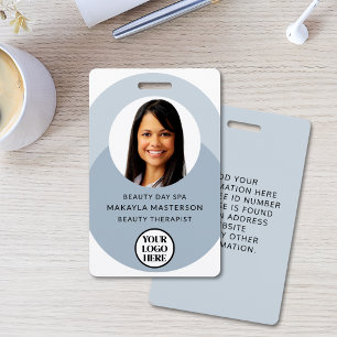 Badge Logo Photo ID Bleu