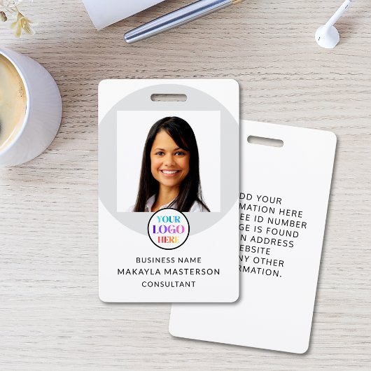 Badge Logo Photo ID employé