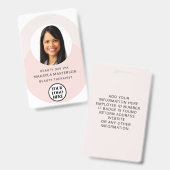 Badge Logo Photo Pink ID (Avant & arrière)