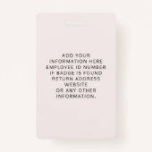 Badge Logo Photo Pink ID (Dos)
