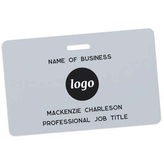 Badge Logo Professionnel Business Blue Nom