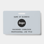Badge Logo Professionnel Business Blue Nom (Avant)