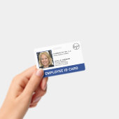 Badge Logo professionnel de la compagnie bleue Identifia (À main)