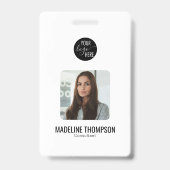 Badge Logo professionnel minimaliste Insigne d'identité  (Front)