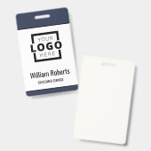 Badge Logo professionnel personnalisé Employé de base (Avant & arrière)