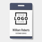 Badge Logo professionnel personnalisé Employé de base (Avant)